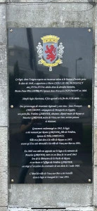 PLAQUE FUNERAIRE
