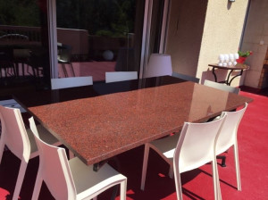 plateau table extérieure  en Granit   à la Tremblade